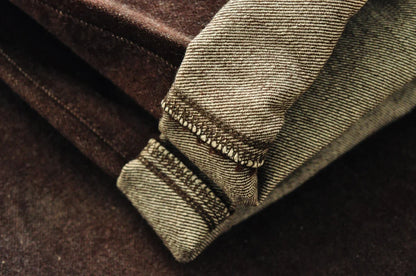 Men Jeans Brown Jeans Men Jeans Trousers  Selvedge Denim Jeans for Men Taper Fit Mens Jeans vintage 13.8 Oz