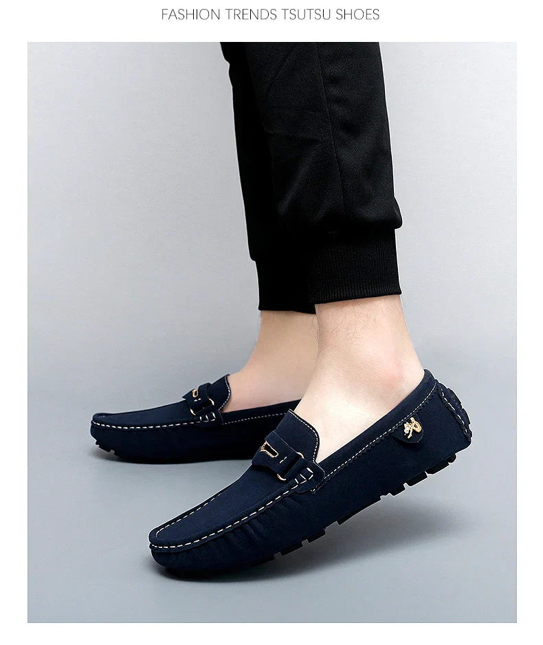 48 Extra Large Size Frosted Couple Style Halloween Gift 2025 Autumn New Beanie Shoes British Style Slip-On Lazy Men's Shoes Driving Lightweight Non-Slip Casual Leather Shoes