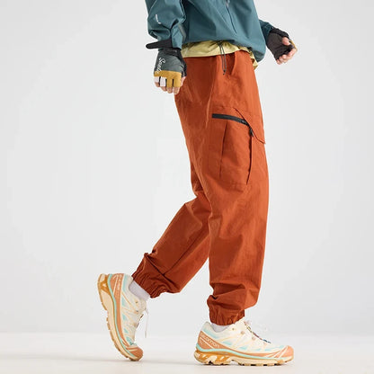 Men Water-repellent Hiking Pants Autumn Mountaineering Cargo Pants Breathable Fishing Camping Cycling Trekking Trousers