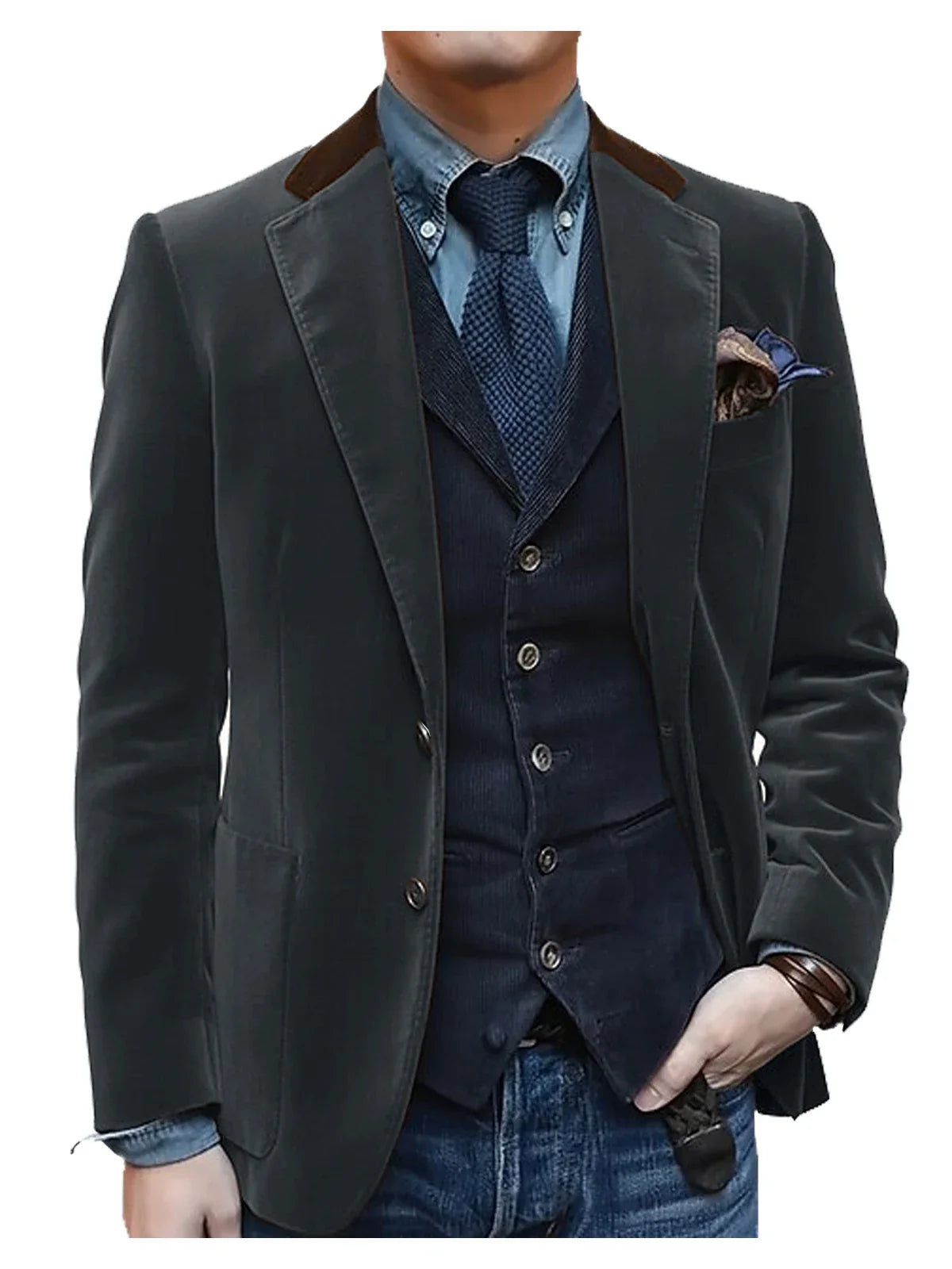Vintage Red Velvet Suit Blazer For Men Elegant Casual Sports Jacket Man Jackets Mens Clothing Men's Male Coats
