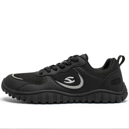 Unisex Wide Toe Sneakers Comfortable Walking Shoes Lace Up Outdoor Travel Breathable Sneakers