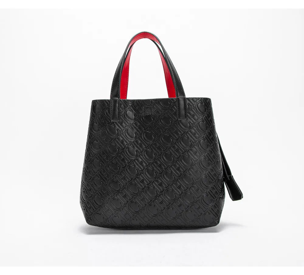Fashion Brand Women's Handbag Large Capacity Casual Diagonal letter Silver Fox Is PU Leather Shoulder Bag