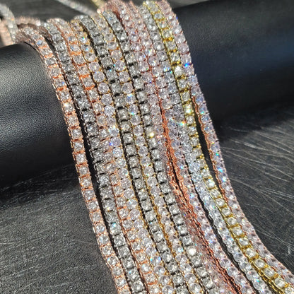 Luxury Iced Out Necklace For Women Charms Tennis Chain Large Crystal Zircon Pendant Chains Hip Hop Jewelry Wedding Gifts