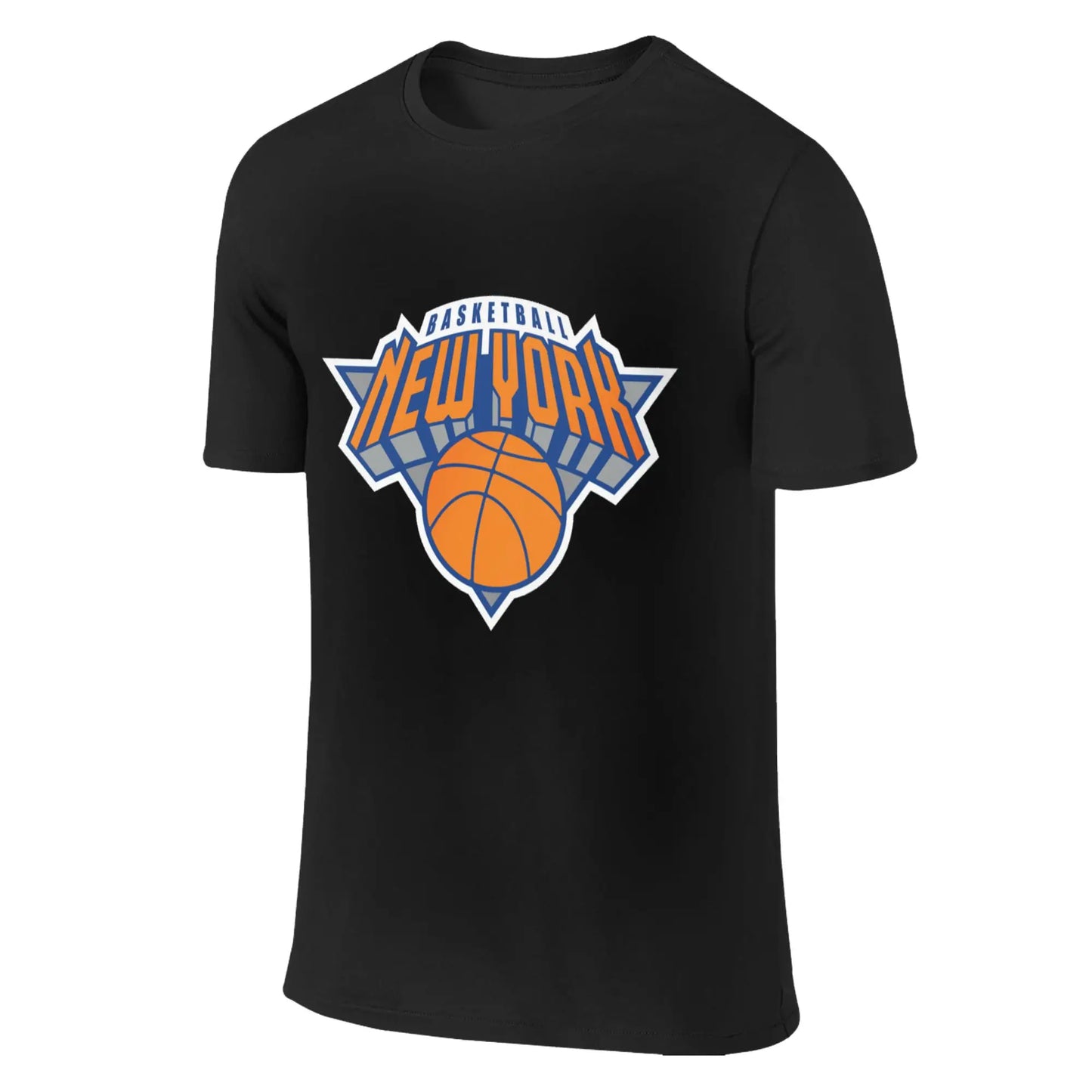 100% Cotton New York Basketball T-Shirt Men's Double Sided T Shirt Men O-Neck Summer Shirts Tops Oversized