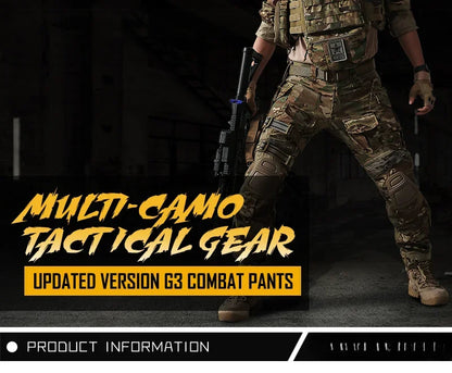 G3 Cargo Pants Men Hiking Pants with Pads camouflage Tactical Pant Streetwear Multicam Hunting Pants Gen3 Mens Clothing New