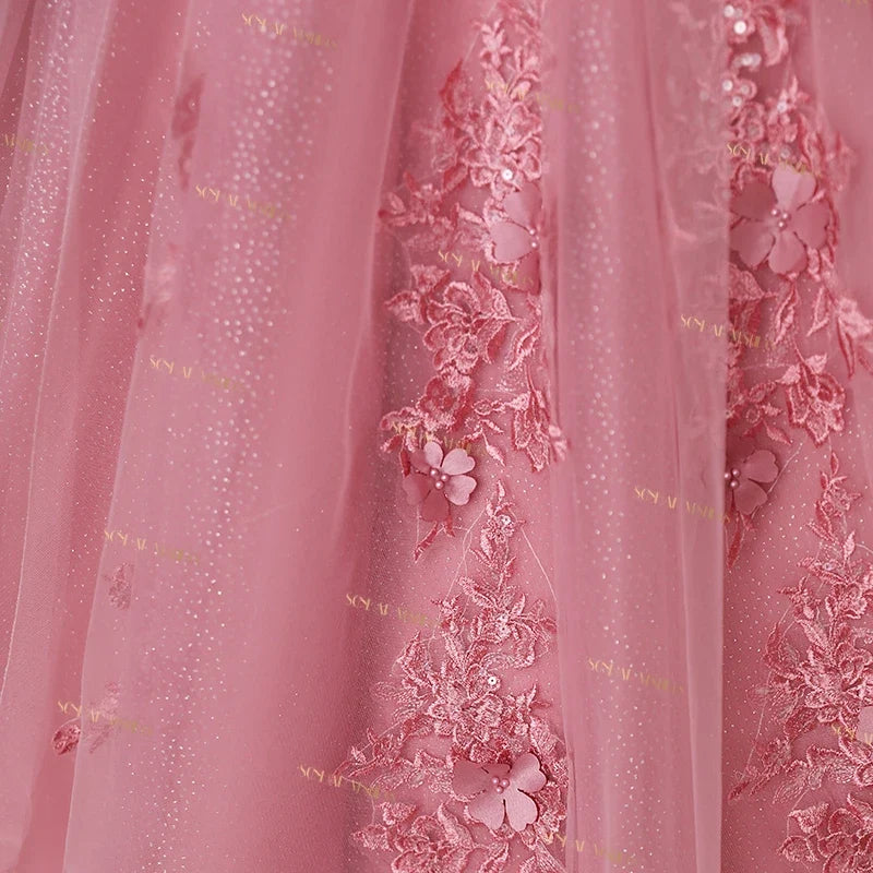 Pink 15 Quinceanera Dresses Ball Gown Sweet Lace Party Dresses 15 Year Old Dress For Quinceanera Customized Princess Gown 2025