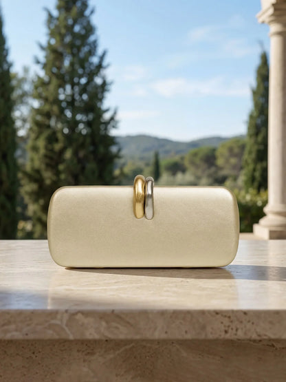 Stylish and luxurious design womens clutch evening bag shoulder bag/crossbody bag with chain suitable for weddings and parties.