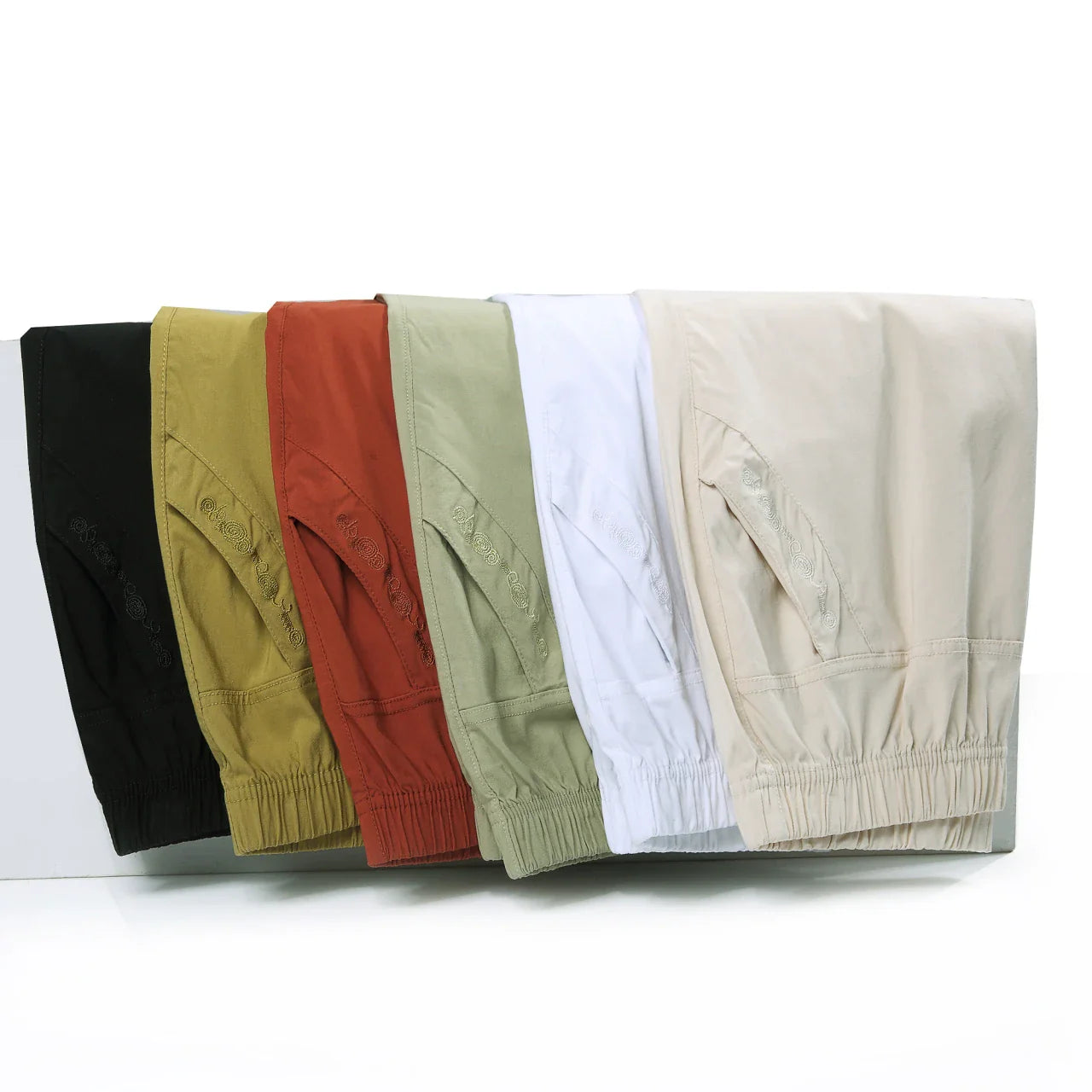 Summer Casual Washed Cotton Women's Plus Size Pants 2025 Elastic Waist Office Casual Outdoor Trousers Breathable Cool Clothing