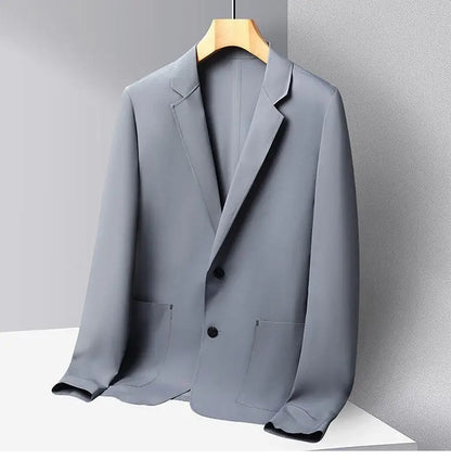 Sunscreen Jacket Blazer - Men's Fashionable Lightweight Business Casual Versatile Casual Cool and Light Thin Elastic Blazer