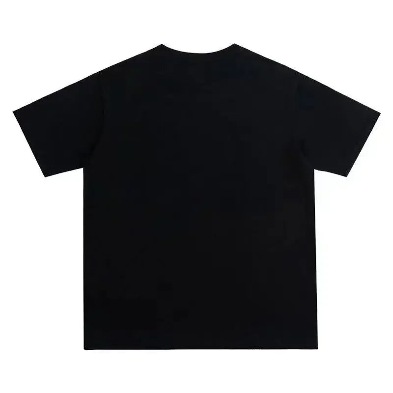 Washed Vintage Rapper Kanye West Graduation Bear Graphic T Shirt Men Pure Cotton T-shirt Men's Hip Hop Fashion Oversized Tshirt