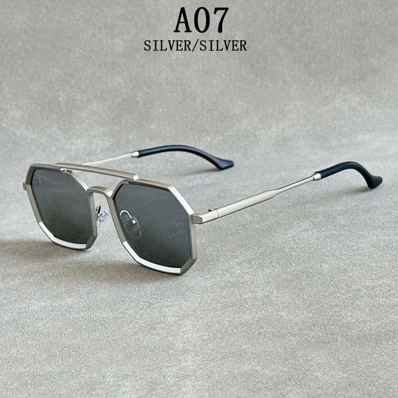 Metal Punk Square Sunglasses For Men Luxe Vintage Steampunk Sunglasses Women Trendy Retro Fashion Glasses Gafas De Sol Hombre