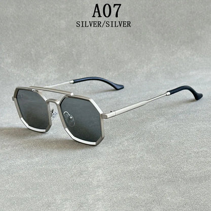 Metal Punk Square Sunglasses For Men Luxe Vintage Steampunk Sunglasses Women Trendy Retro Fashion Glasses Gafas De Sol Hombre