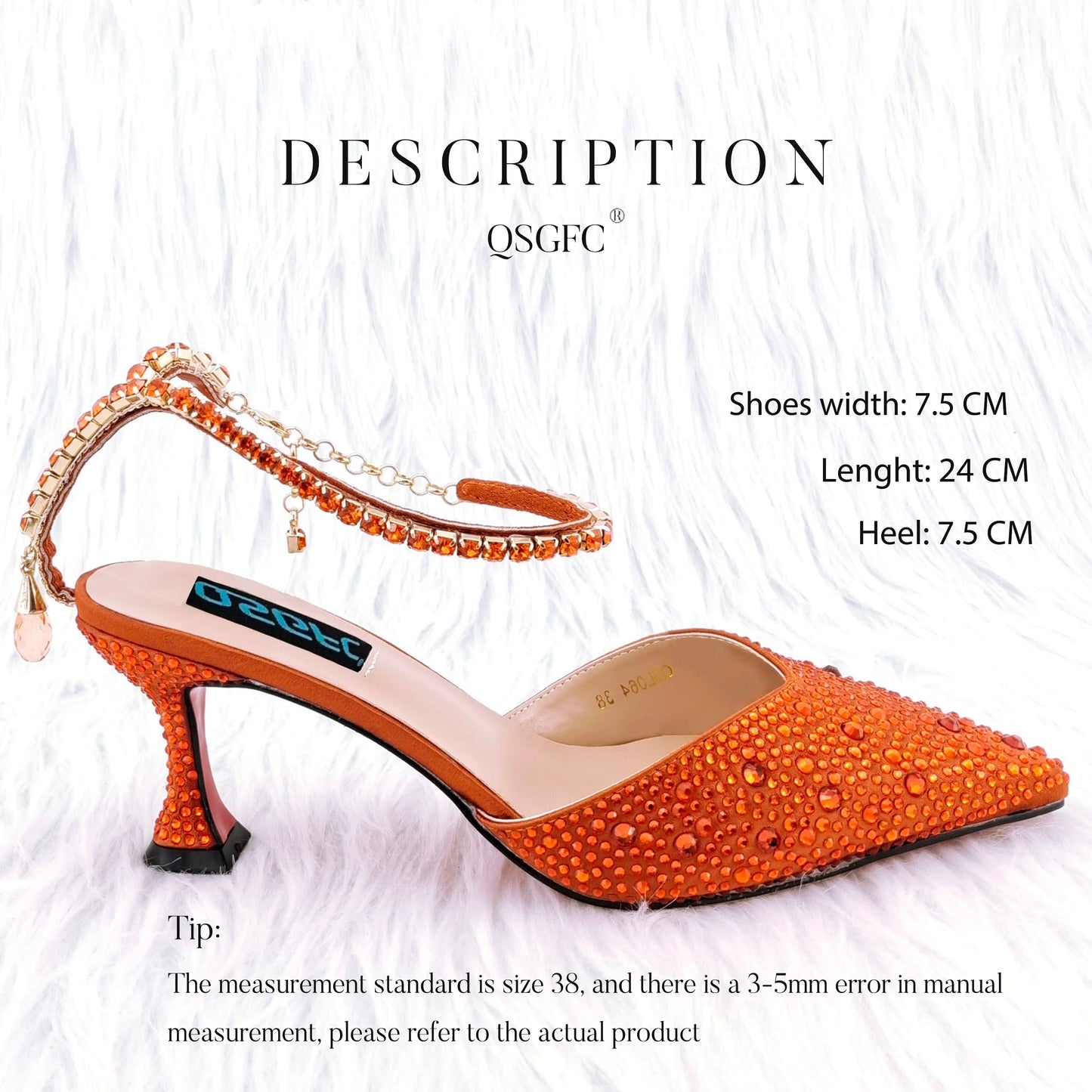 New Gold Glitter Fabric Pointed Toe High Heels With A Variety Of Shapes Of Rhinestones Fashion Party Ladies Shoes And Bag