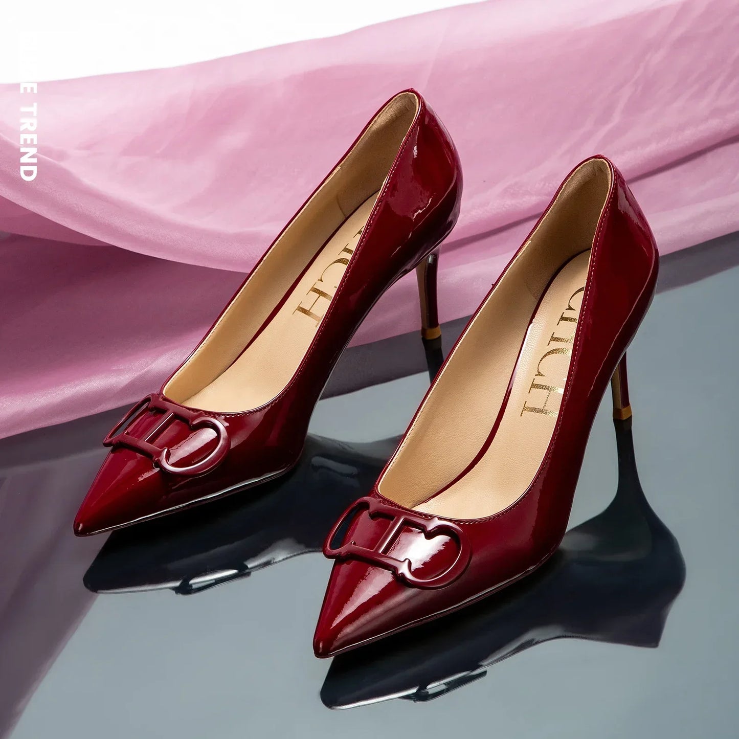 Woman Middle Heel Slippers Luxury Brand Women's Shoes Retro Design 2025 Summer New