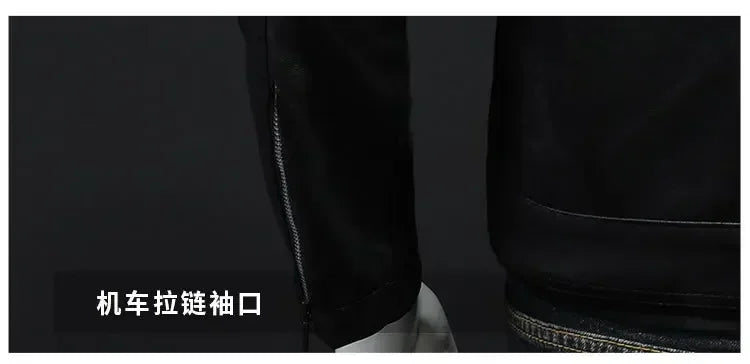 Men PU Leather Jacket Motorcycle Streetwear Baseball Outdoor Bomber Casual coat Men Autumn Motorcycle Windbreaker Male Outwear