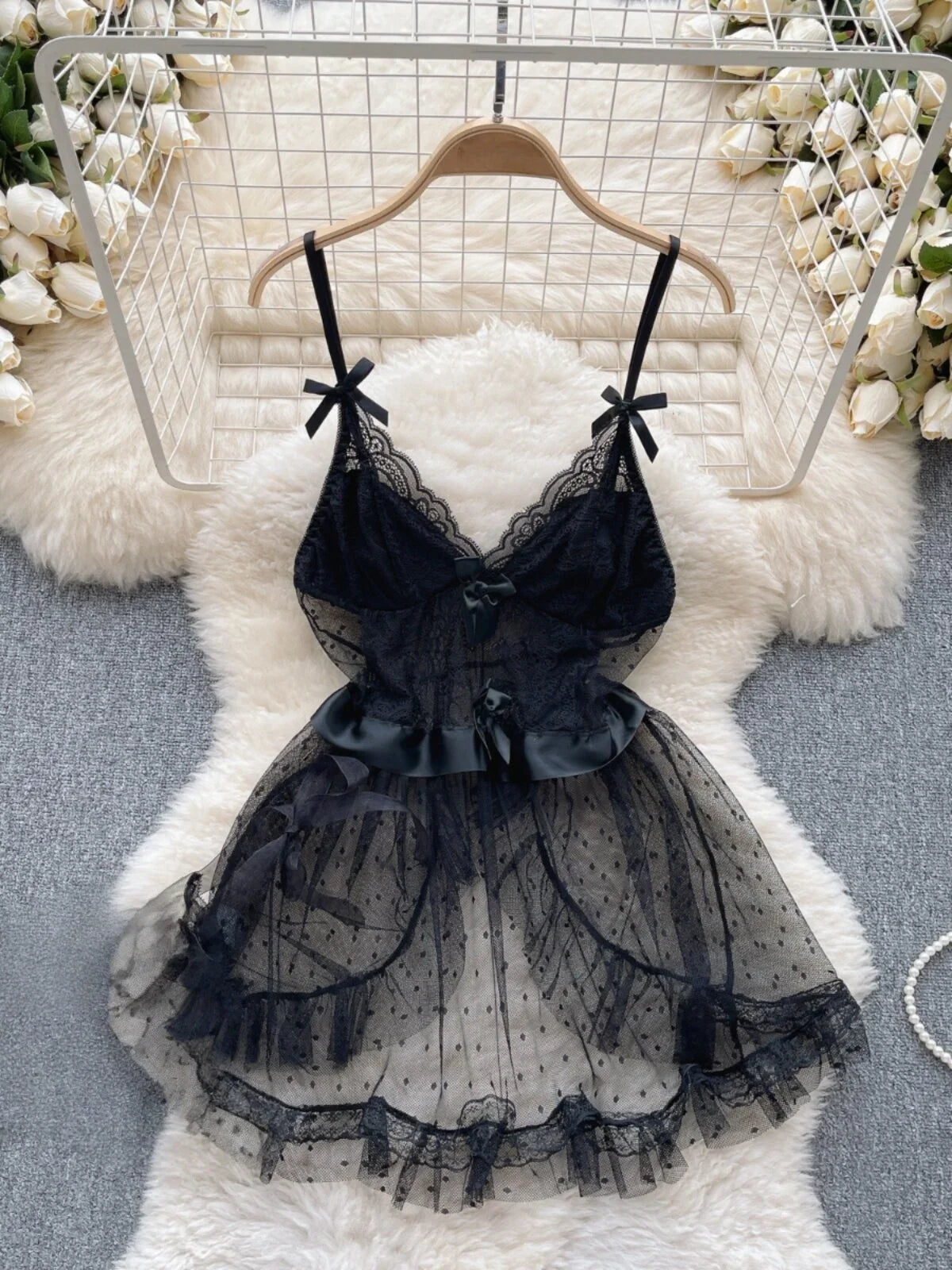 Woman Plus Size Sexy V-Neck Strap Dress Lace Trim Slim Short Dress Women Fashion Comfortable Dress Party Hotsweet