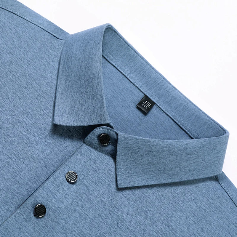 Premium Luxury Man New T-Shirt Polo Shirt Lapel Button Letter Print European Style Summer Hot-Selling Casual Sports MensClothing