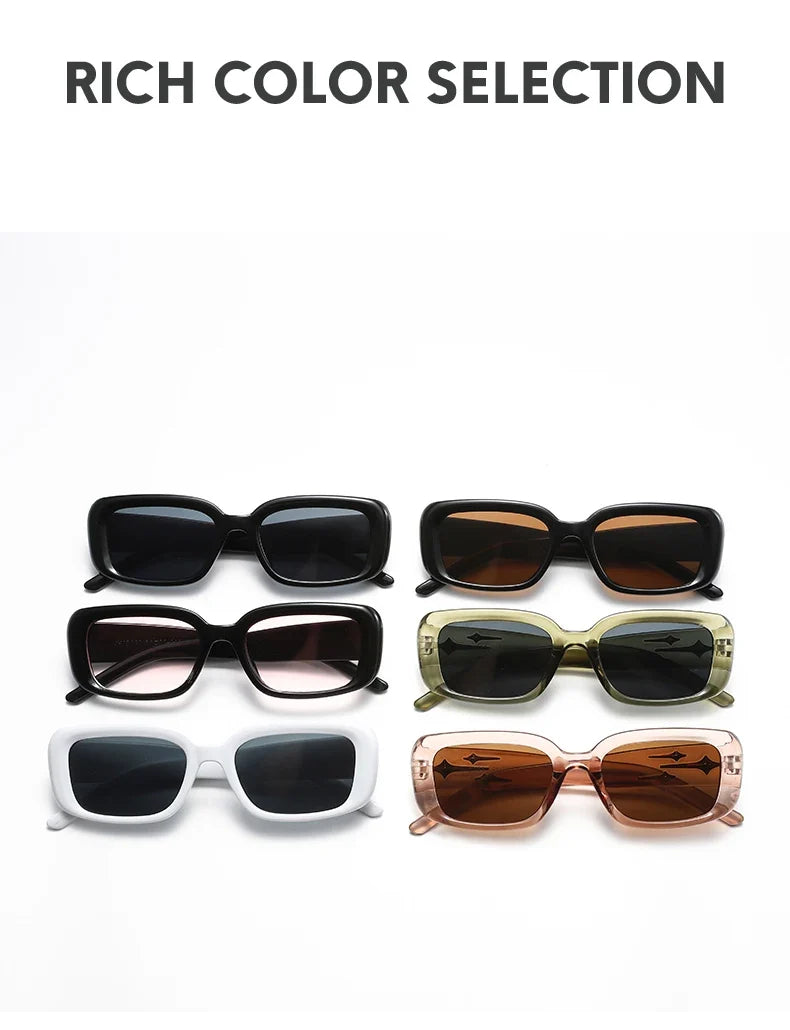 Cycling Retro Y2K Style Small Square Sunglasses Women kitten Eye Sunglasses Fashion Colorful Mirror Goggles Punk Suns Glasses