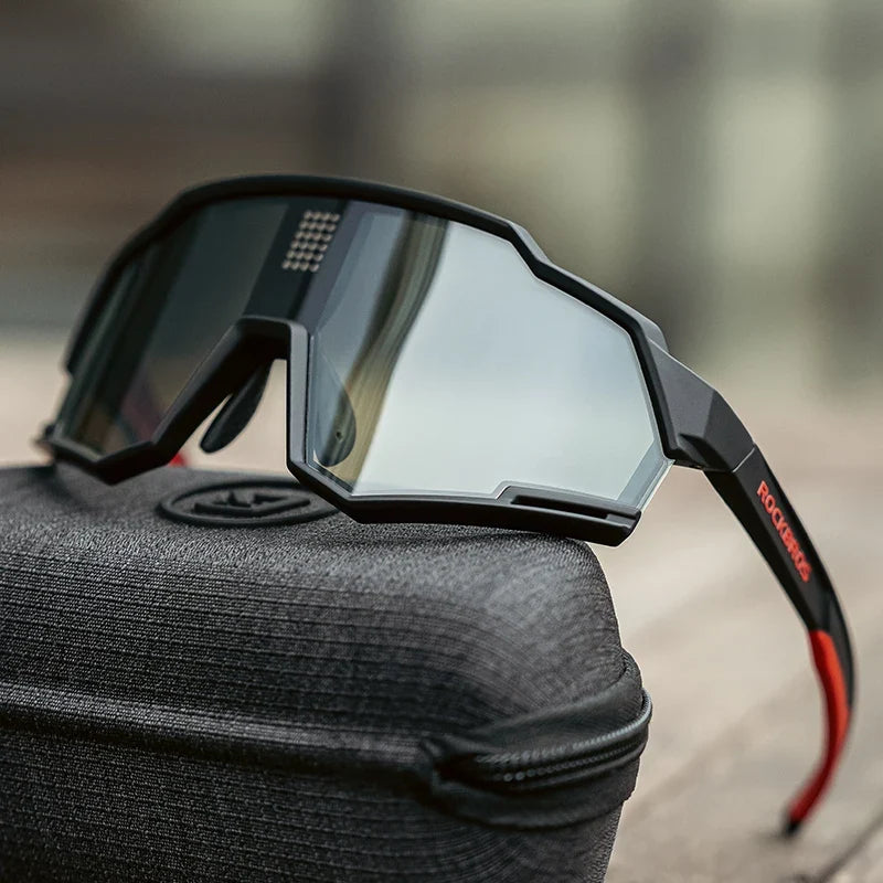 Sunglasses Polarized Cycling Glasses Electronic Color Change Glasses UV400 Safety Bike Bicycle Eyewear Sports Goggles
