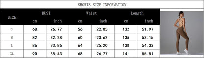 Sexy Backless Bodycon Scrunch Jumpsuit Raises Butt Women Dance Fitness Overalls Push Up Sleeveless Yoga Sport Jump Suit