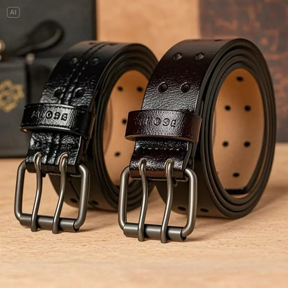 Men belt vintage needle buckle high-quality luxury brand fashionable belt men's jeans versatile cowhide men's belt