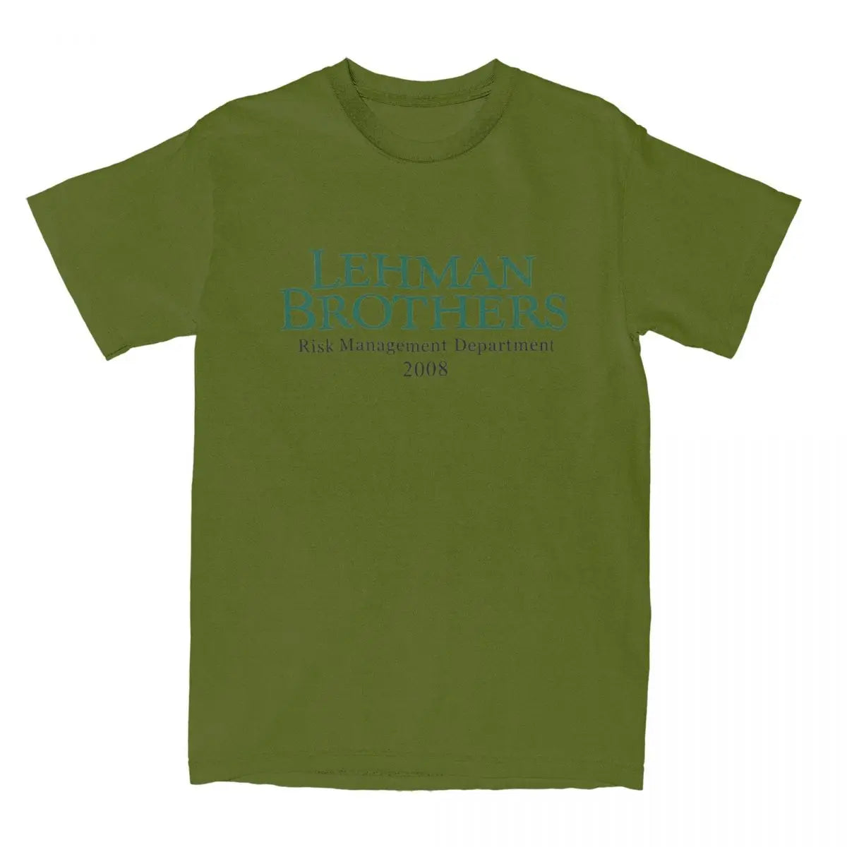 T-Shirt Lehman Brothers Risk Management 2008 Financial Cotton T Shirts Bank Hippie Tee Shirt for Beach Casual Short Sleeve Tees