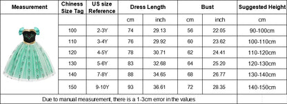 2-10Y New Anna Costumes for Girls 2026 Anna Princess Costume Mesh Dress Children Cosplay Birthday Carnival Party Costume Dress