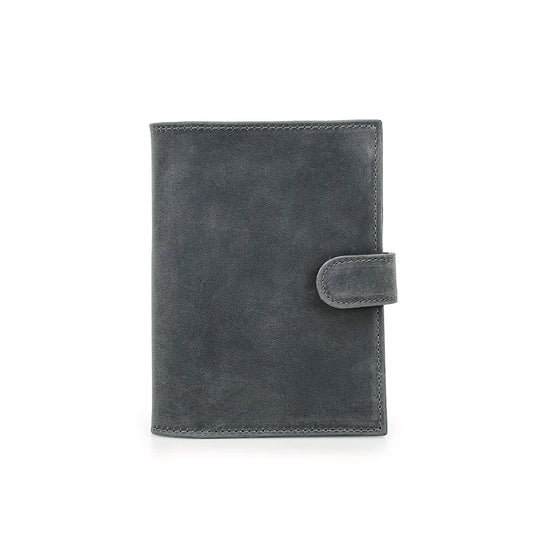 Portefeuille passeport en cuir véritable Rétro CONTACT'S Homme RFID Support AirTag Stylo Porte-cartes Portefeuille Femme Cadeau Voyage Porte-monnaie