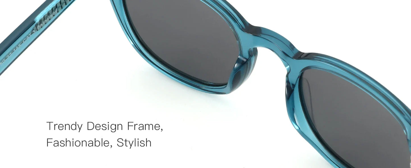 Classical High-quality Acetate Polarized Sunglasses Unisex UV400 Protection Shade Retro Round Sun Glasses ZS6211