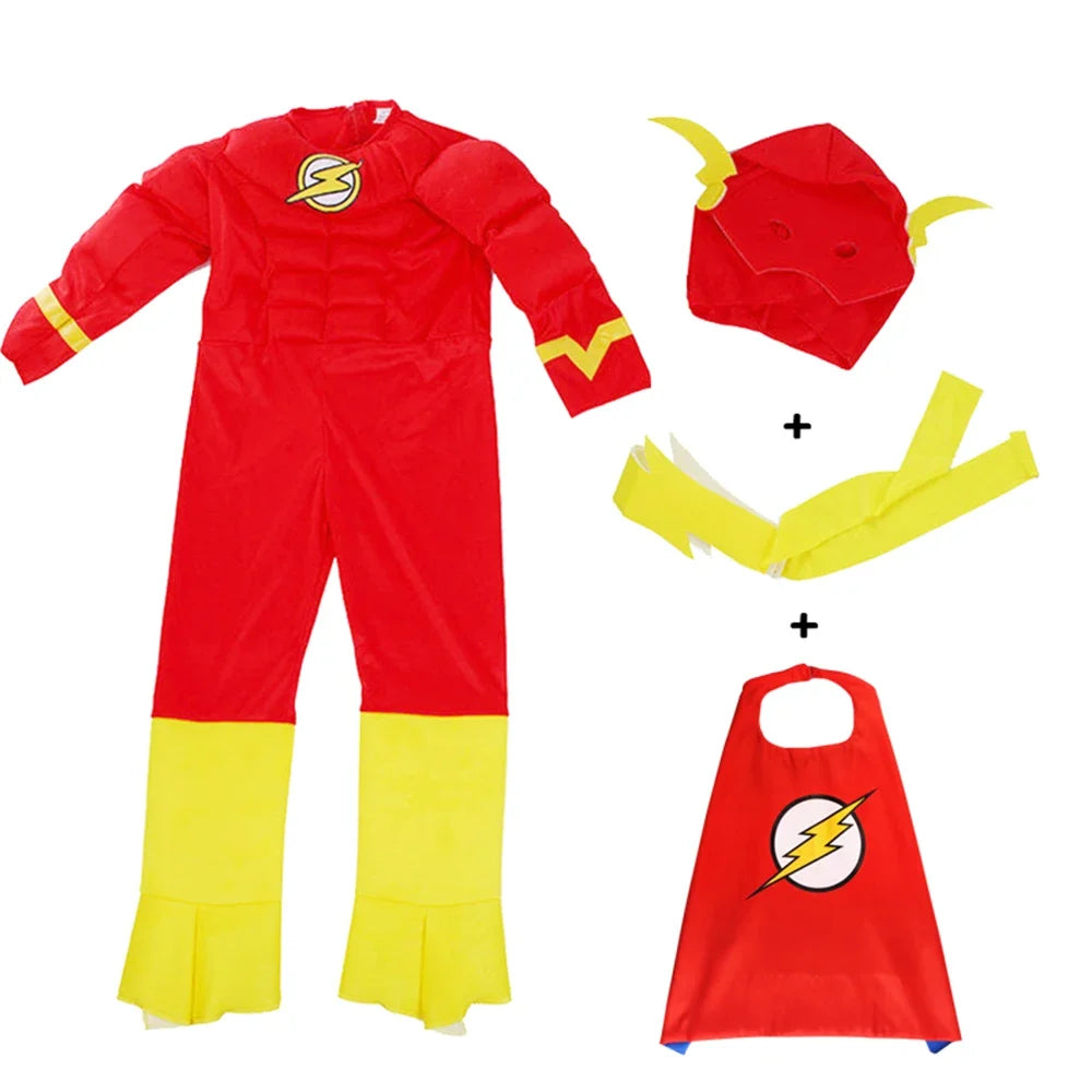 Anime Muscle Cosplay Sets - Full Body Girl Set with Mask and Cloak for Halloween Role Playing