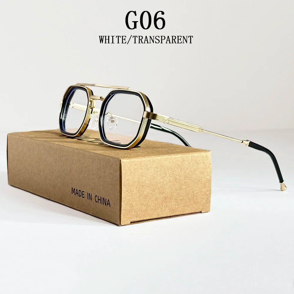 Square Punk Sunglasses For Men Luxury Vintage Steampunk Sunglasses Women Trendy Fashion Glasses Dropshipping Gafas De Sol Hombre