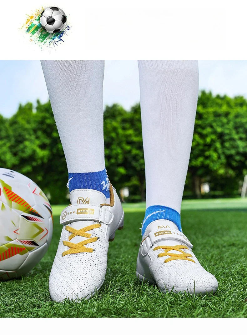 New Kids Soccer Cleats Athletic Outdoor FG Football Boots Boys Girls Training Sneakers AG Youth Soccer Shoes for Little/Big Kids