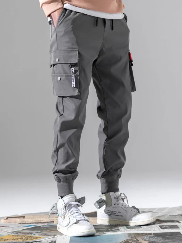2025 New Men's Cargo Pants, Thin Trousers, Comfortable and Breathable, Outdoor Casual, Wearable, Running, Cycling, Multi-pocket