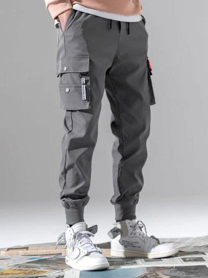 2025 New Men's Cargo Pants, Thin Trousers, Comfortable and Breathable, Outdoor Casual, Wearable, Running, Cycling, Multi-pocket