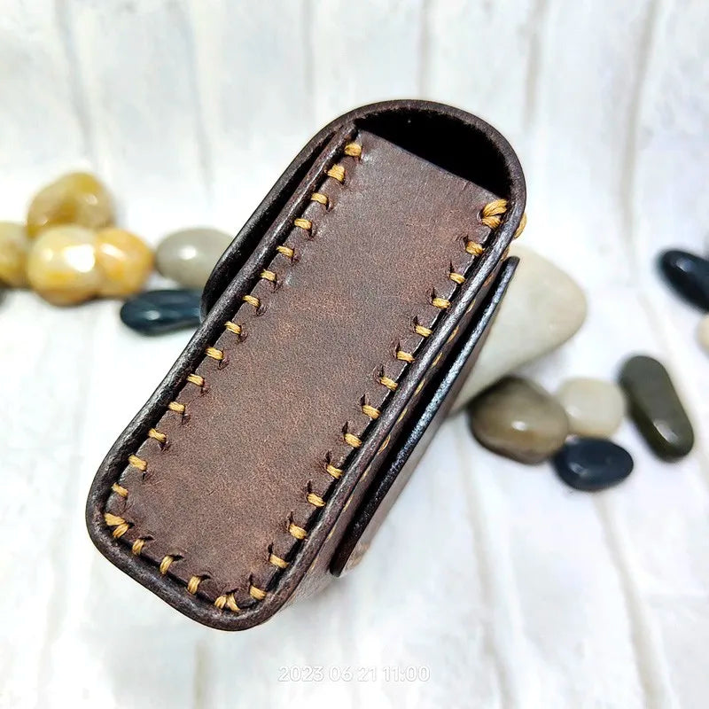 Multifunctional Key Holder Waist Bag Genuine Leather Car Key Case Folding Glasses Belt Pack Men Women 1652cg