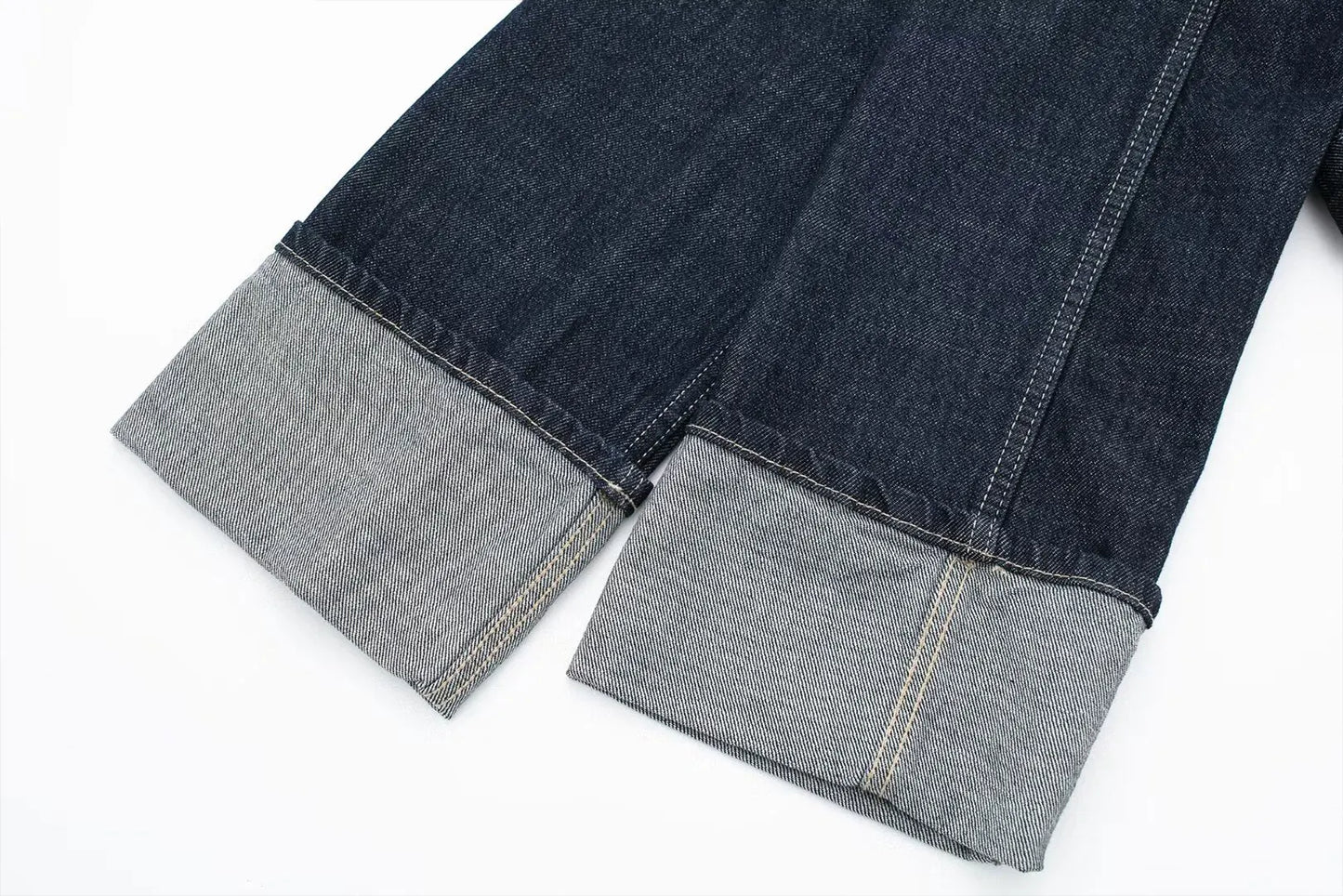 Women's High-Waisted Jeans Slim Trailing Trousers Rolled Leg Denim Pant Fashion Lady High Street Casual Wide-Leg Jeans