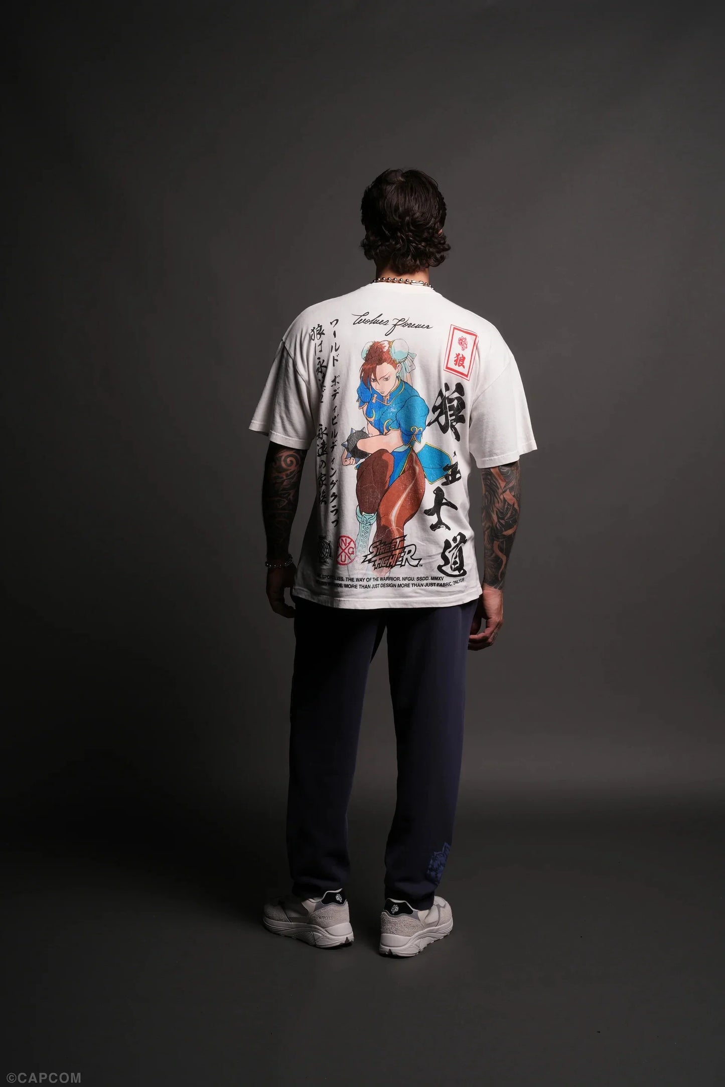 WOLVES CLUB STABILITY "PREMIUM" OVERSIZED TEE IN BLACK Summer Men's and Women's T-shirt Fashion Loose Printed Tops