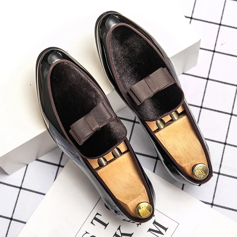 38~48 Mens Dress Italy Paty Leather Wedding Luxury Designer Flats Business Formal Gentleman Casual Driving Shoes for Men Loafers