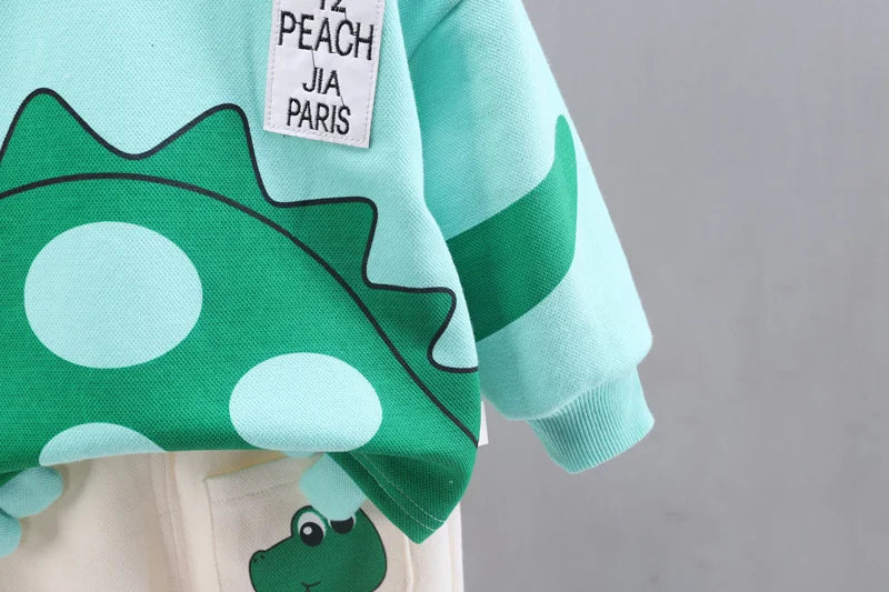 New Autumn Baby Girl Clothes Children Boys Cartoon T-Shirt Pants 2Pcs/Sets Toddler Casual Costume Infant Outfits Kids Tracksuits