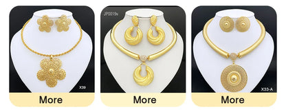 Italian 18K Gold Plated Jewelry Set Vintage Leafs Design Exaggeration Large Jewellry For Women Wedding Gift 2025 New