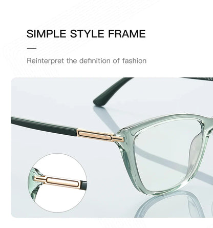 Simple Classic Butterfly Personalized Design Women's Anti-Blue Light Reading Glasses Customizable Prescription  PFD2233