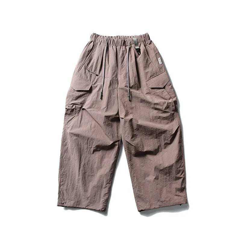 Ultra Loose Lightweight Outdoor Functional Pants Men Women Waterproof Quick Dry Techwear Wide Leg Cargo Pant Track Trouser
