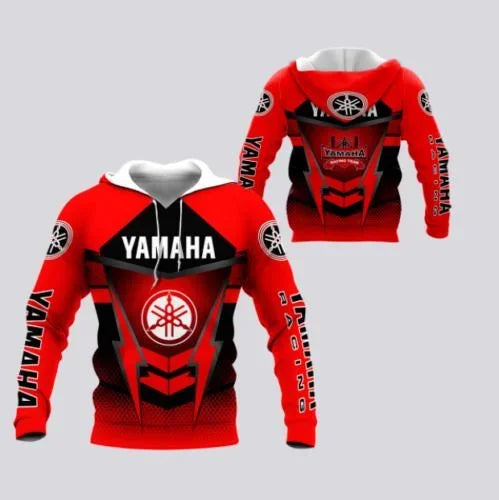 New Yamaha Motorcycle Hoodie, 3D Printed Jersey, Street Style, High-Quality Sport Shirt, Sport Coat