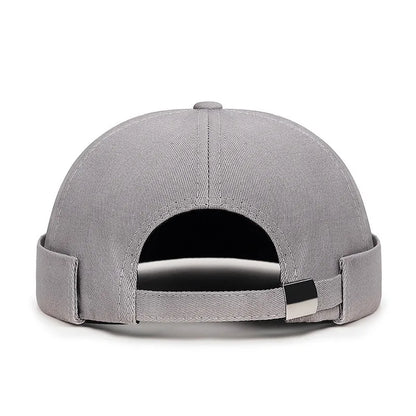 Brimless Hat for Men Women Cotton Classic Solid Color Beanie Beaded Hip Hop Hat for Outside Cycling Riding Activities