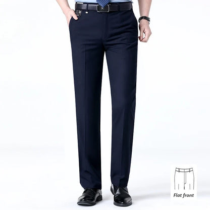 Brand New High-end Men's Wool Pants -Wool Blend Thin Fabric for Summer,Business Formal Dress Pants,Wool Blend Trousers