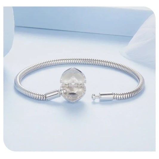 Bracelet jonc chaîne serpent 3 mm étoile en argent sterling 925 pour femme, bracelet de haute qualité compatible avec les perles et pendentifs DIY