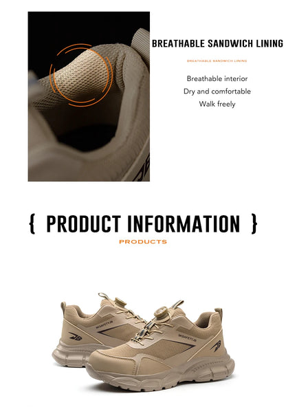 New 2025 Insulation Shoes Construction Work Boots Anti-smash Anti-puncture Safety Shoes Men Steel Toe Boots Indestructible Shoes