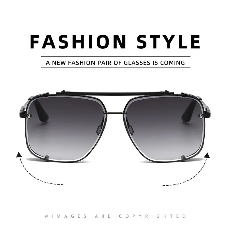 Steampunk Vintage Sunglasses For Men Luxury Punk Sunglasses Women  Retro Square Sonnenbrille Fashion Glasses Gafas De Sol Lentes