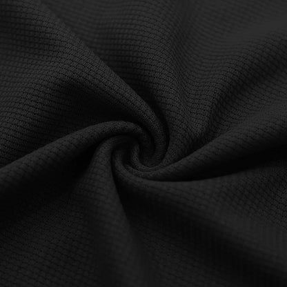 Cross-border new men's waffle color matching strap V-neck top casual long-sleeved bottoming T-shirt