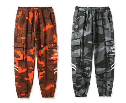 New Korean Fashion Style Casual Pants Men Cotton Cargo Trousers Male Plus Size Camouflage Streetwear Y2K Harem Jogger Camo Trend